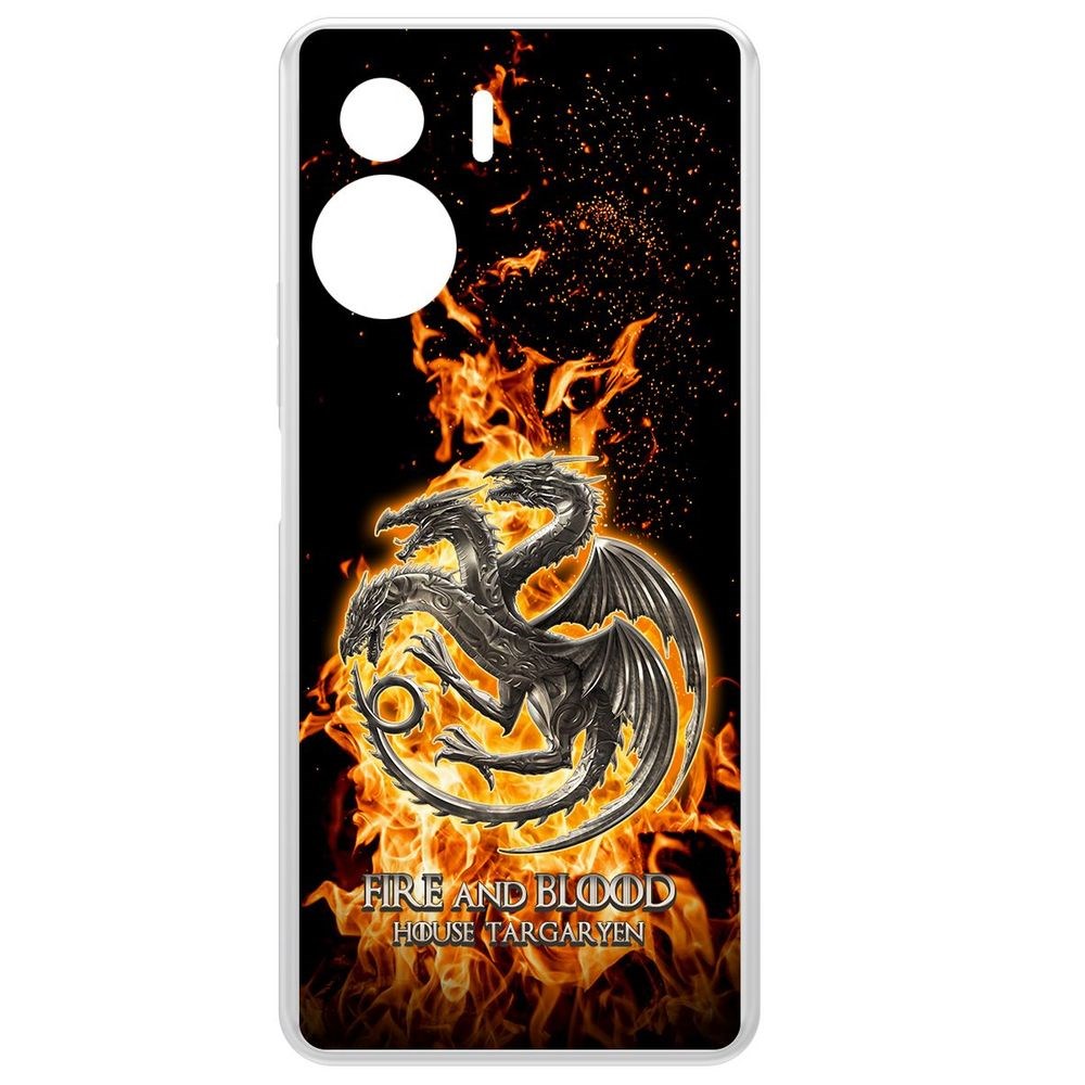 Чехол-накладка Krutoff Clear Case Игра Престолов Дом Таргариен для Honor 90 Lite