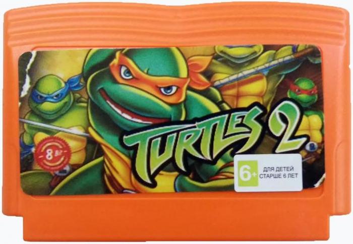 Картридж TMNT Teenage Mutant Ninja Turtles 2 (Черепашки Ниндзя 2) Русская Версия (8 bit)
