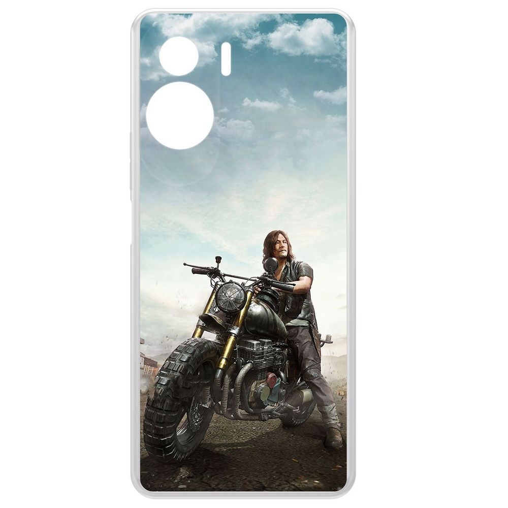 

Чехол-накладка Krutoff Clear Case Ходячие мертвецы. Дэрил для Honor 90 Lite, Прозрачный