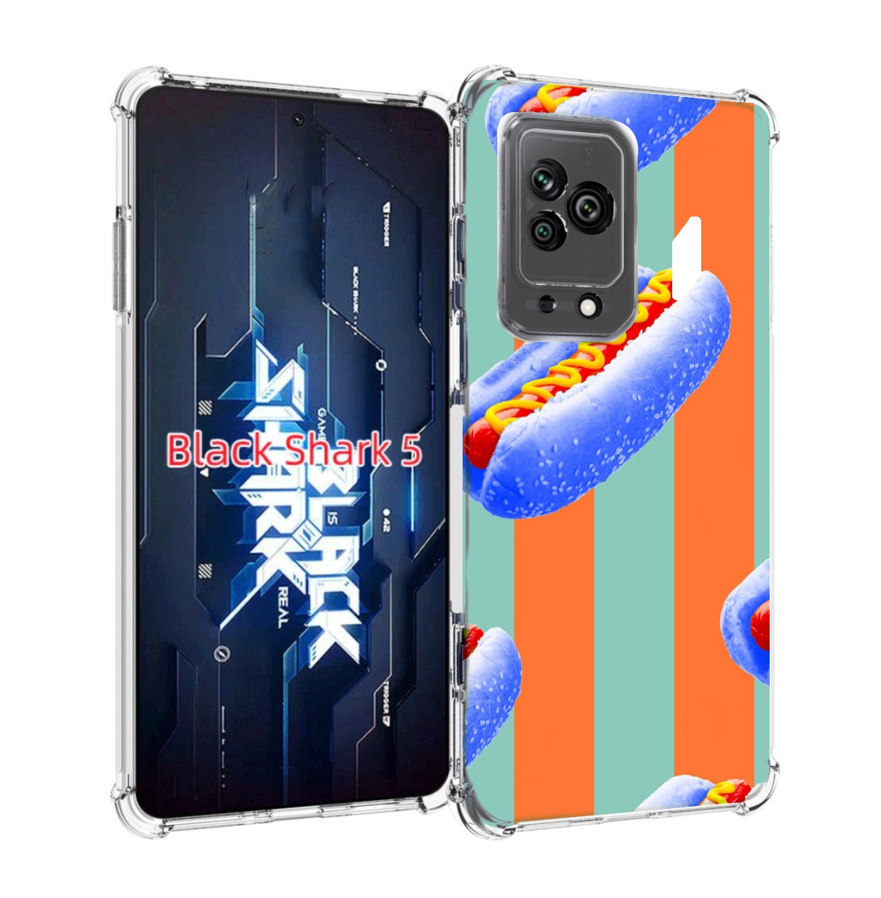 

Чехол MyPads синие хотдоги для Xiaomi Black Shark 5, Прозрачный, Tocco