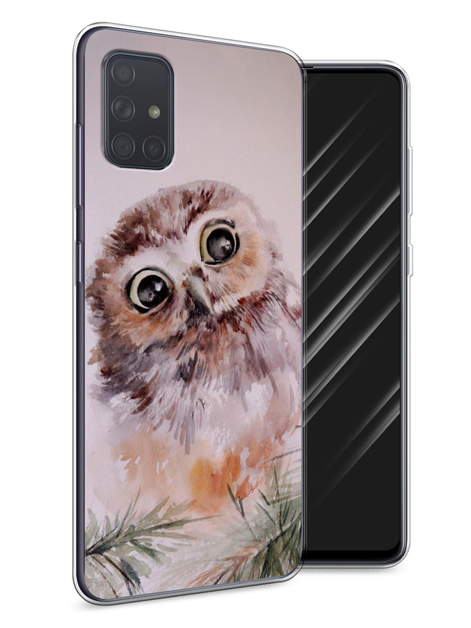 

Чехол Awog на Samsung Galaxy A71 "Сова на розовом", Разноцветный, 29050-1