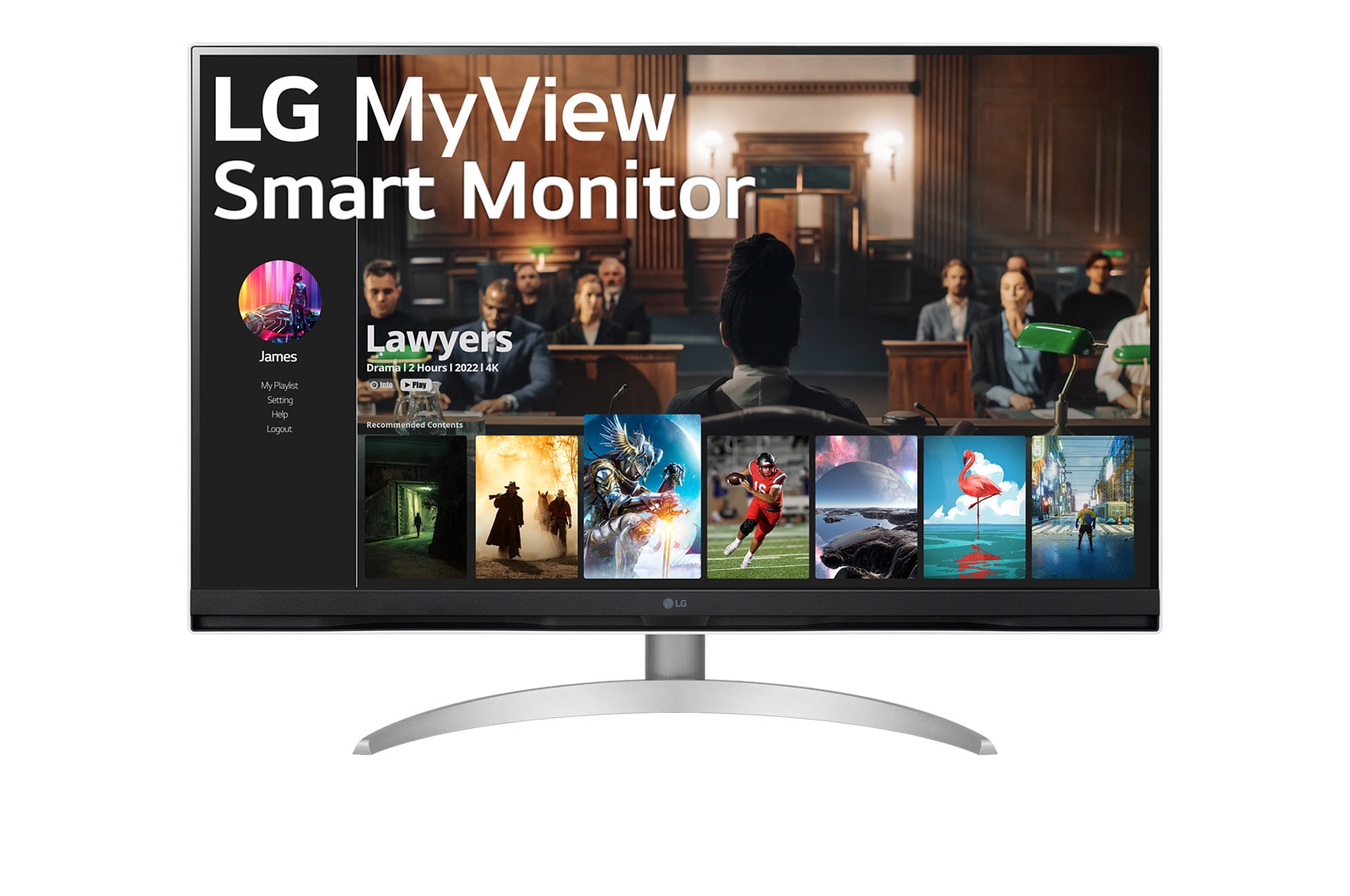 

31.5" Монитор LG MyView 32SQ700S-W белый 60Hz 3840x2160 VA, MyView 32SQ700S-W