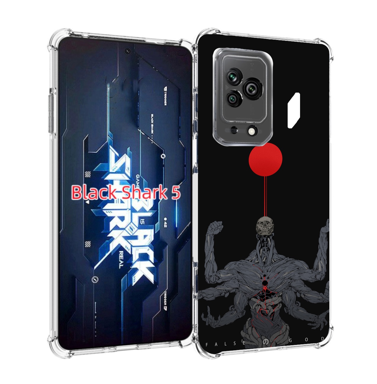 

Чехол MyPads скелет-с-6-руками для Xiaomi Black Shark 5, Прозрачный, Tocco