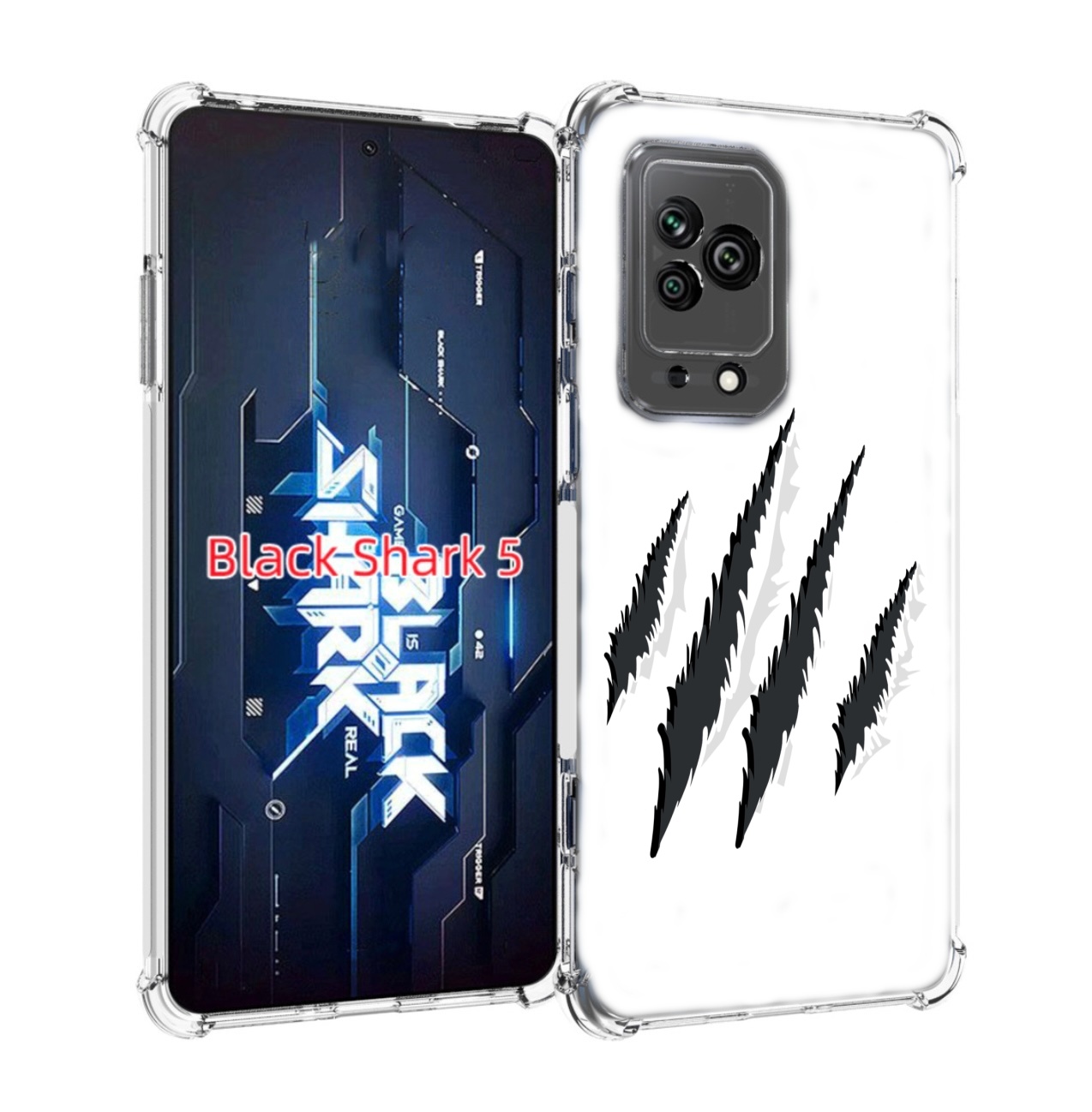 

Чехол MyPads след-когтей для Xiaomi Black Shark 5, Прозрачный, Tocco