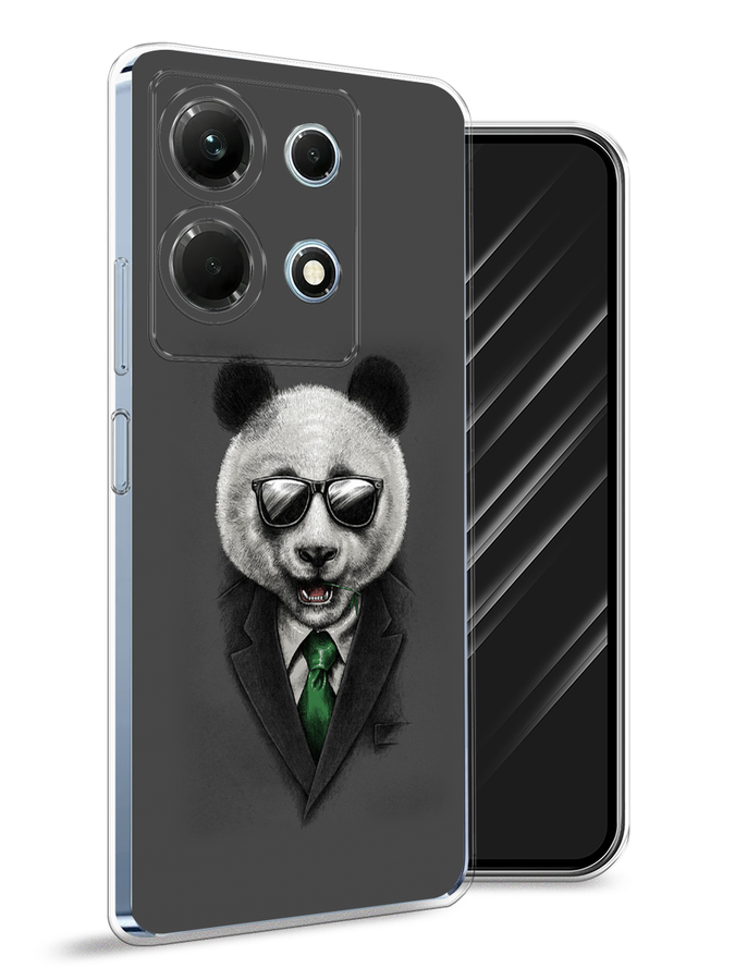 

Чехол Awog на Infinix Note 30 4G "Деловая панда", Серый;зеленый, 3104650-10