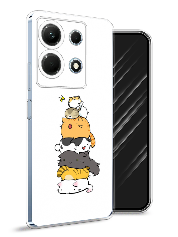 

Чехол Awog на Infinix Note 30 4G "Бутерброд из котиков", Коричневый;белый;серый, 3104650-10