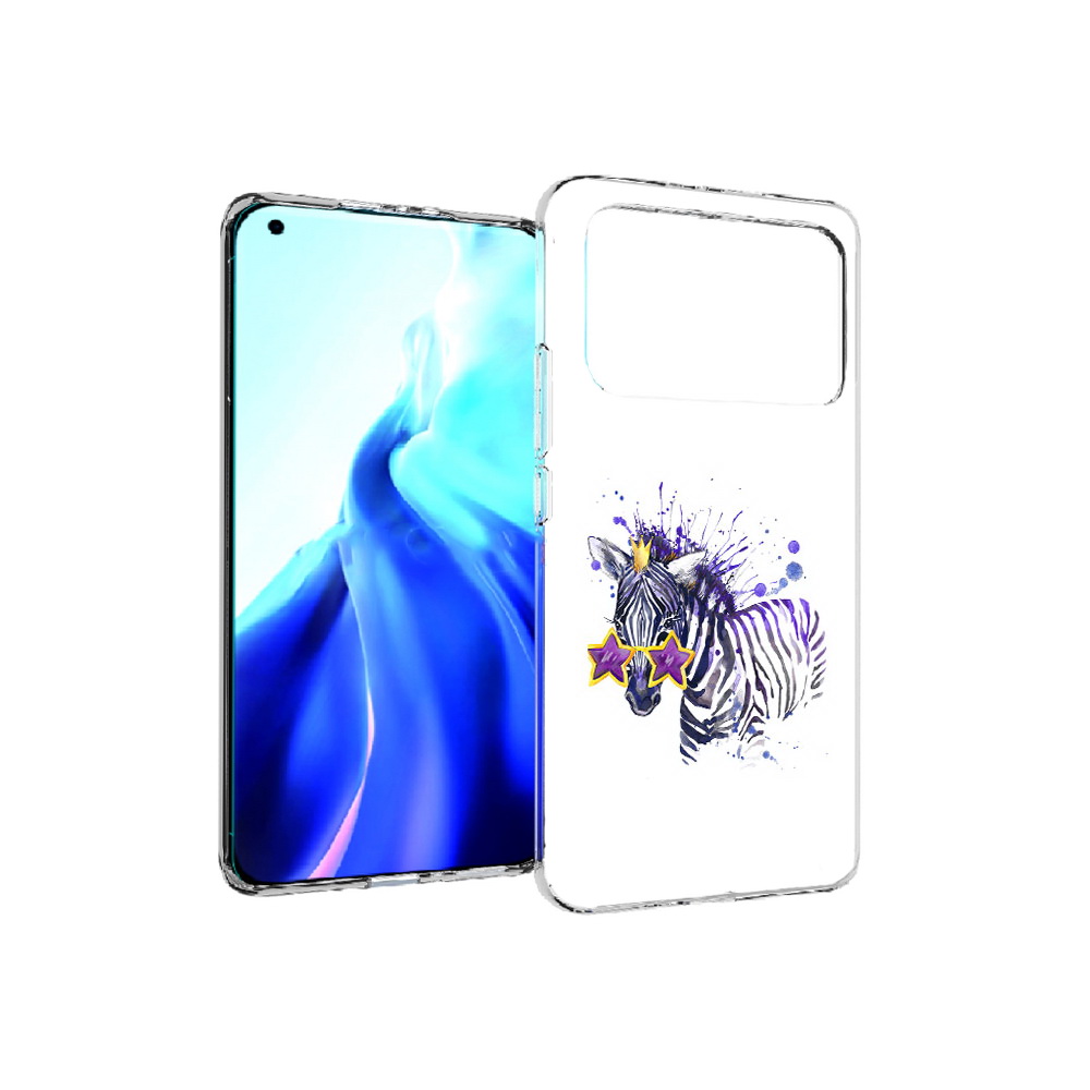 

Чехол MyPads Tocco для Xiaomi Mi 11 Ultra акварельная зебра (PT160500.261.215), Прозрачный, Tocco