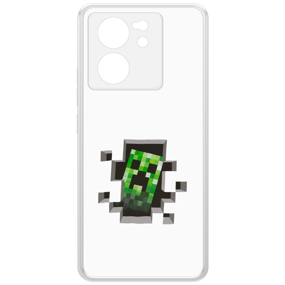 

Чехол-накладка Krutoff Clear Case Minecraft-Крипер для Xiaomi 13T, Прозрачный
