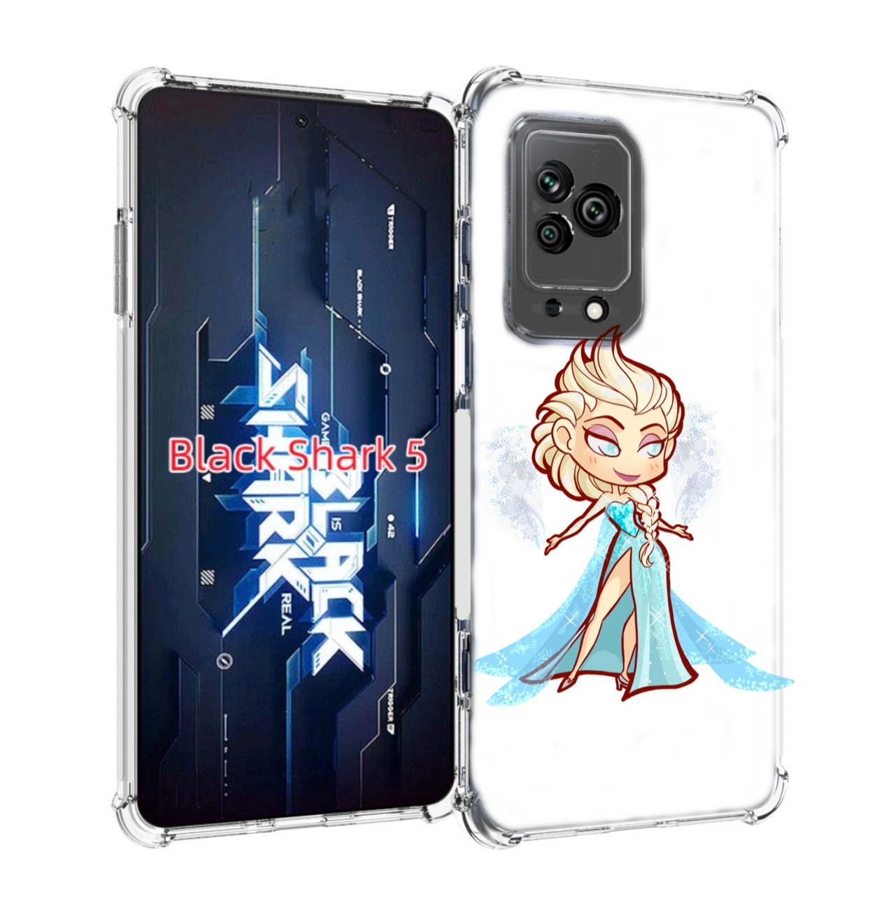 

Чехол MyPads снежная-принцесса женский для Xiaomi Black Shark 5, Прозрачный, Tocco