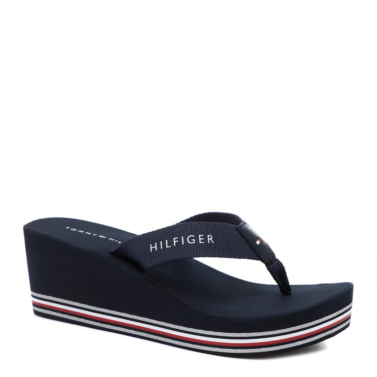 фото Шлепанцы женские tommy hilfiger fw0fw05655_2527478 синие 40 eu