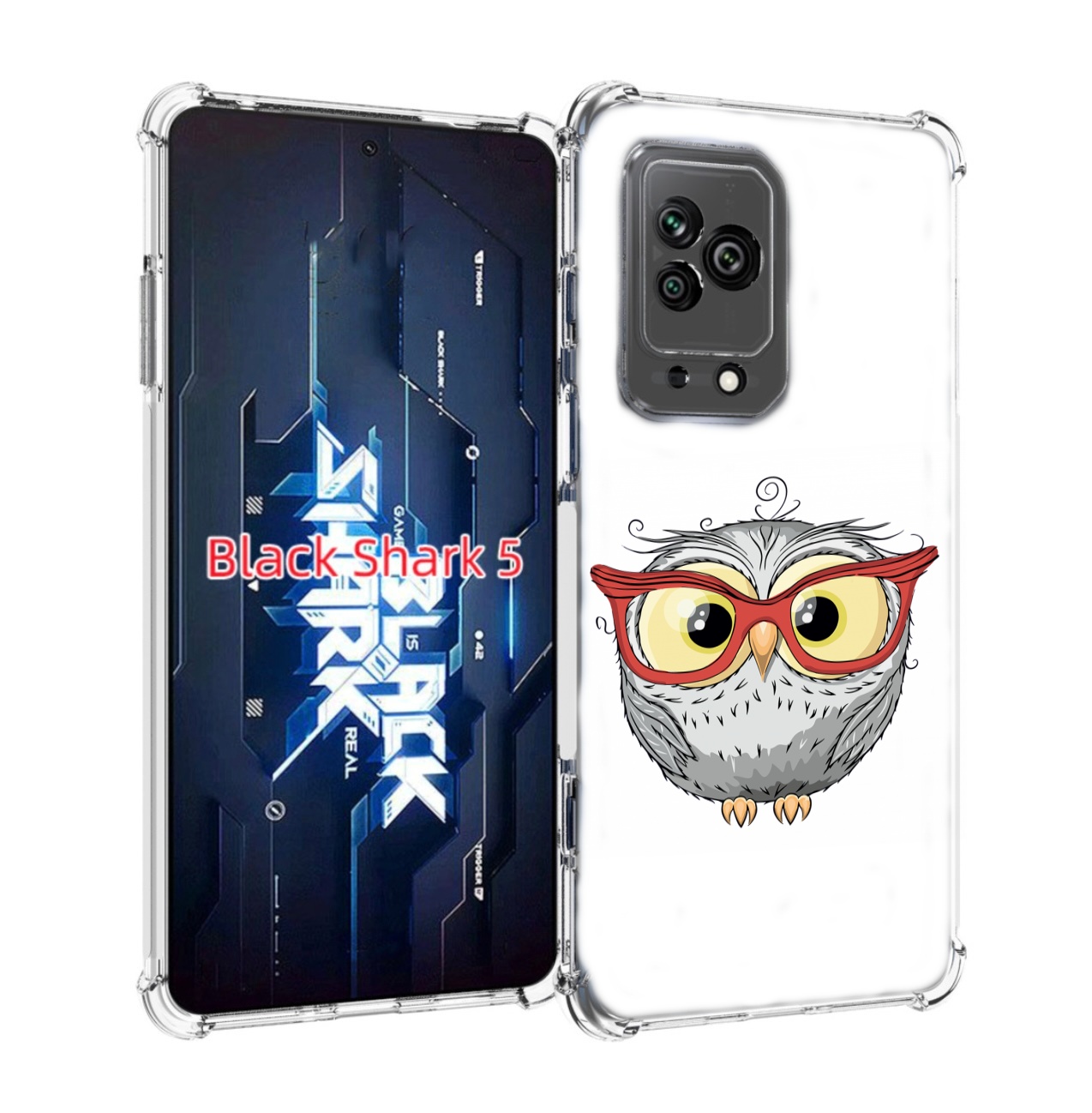 

Чехол MyPads сова-в-красных-очках для Xiaomi Black Shark 5, Прозрачный, Tocco