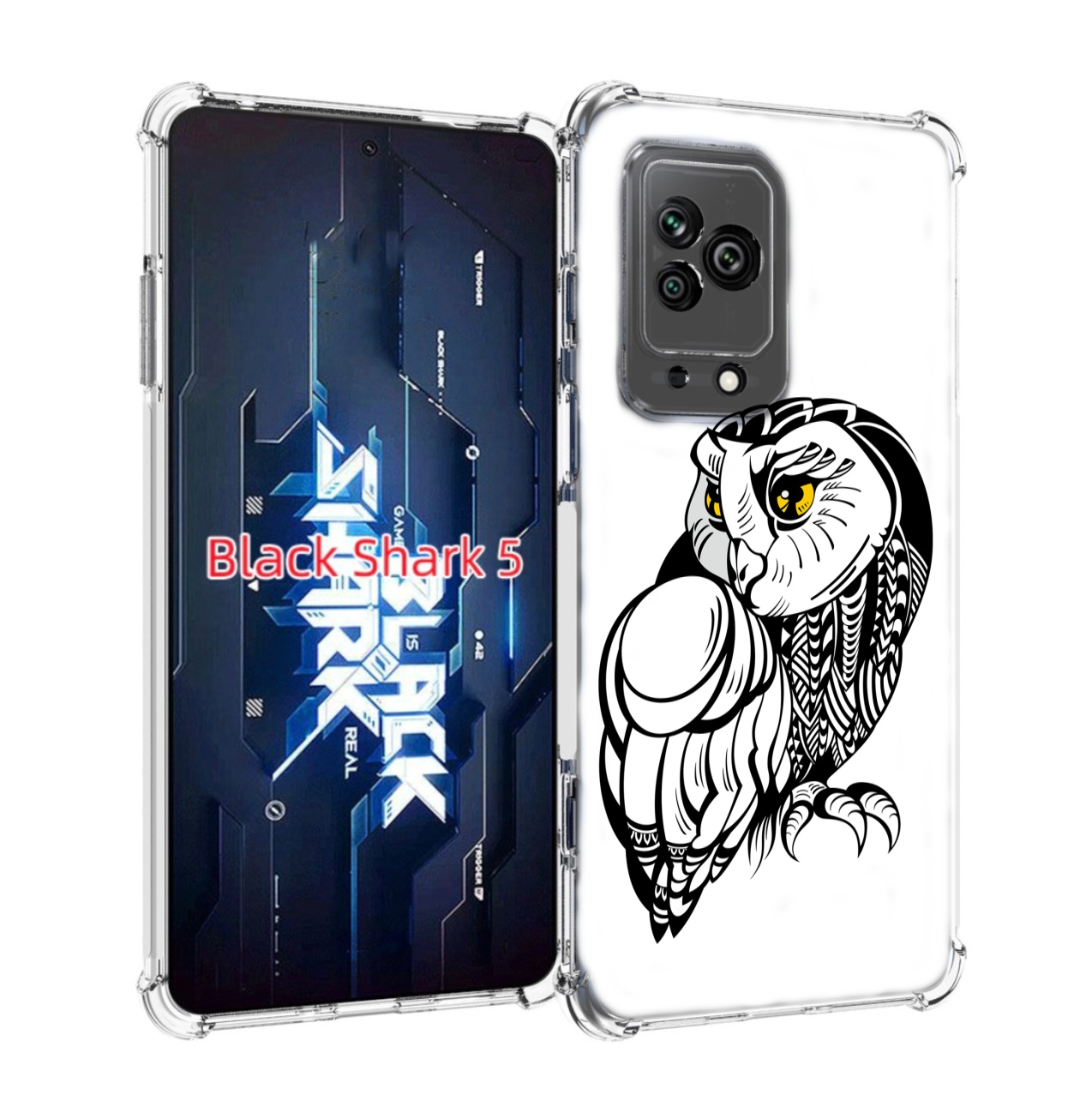 

Чехол MyPads сова-красотка для Xiaomi Black Shark 5, Прозрачный, Tocco