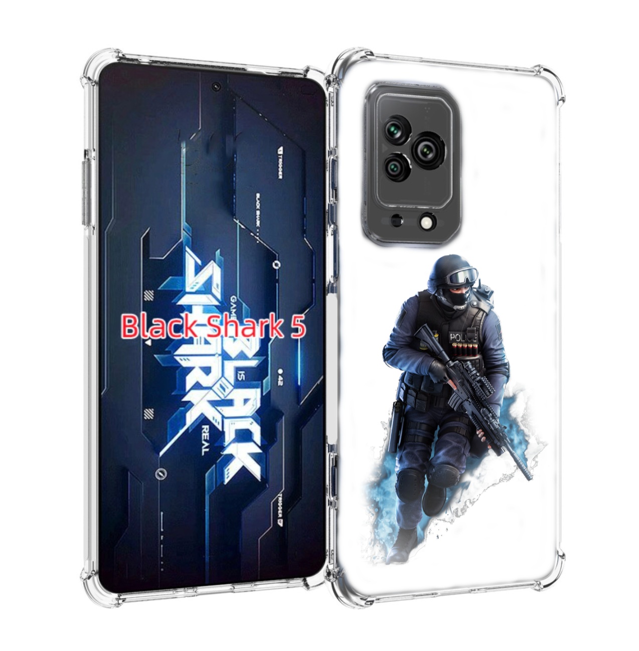 

Чехол MyPads спецназ-ксго для Xiaomi Black Shark 5, Прозрачный, Tocco