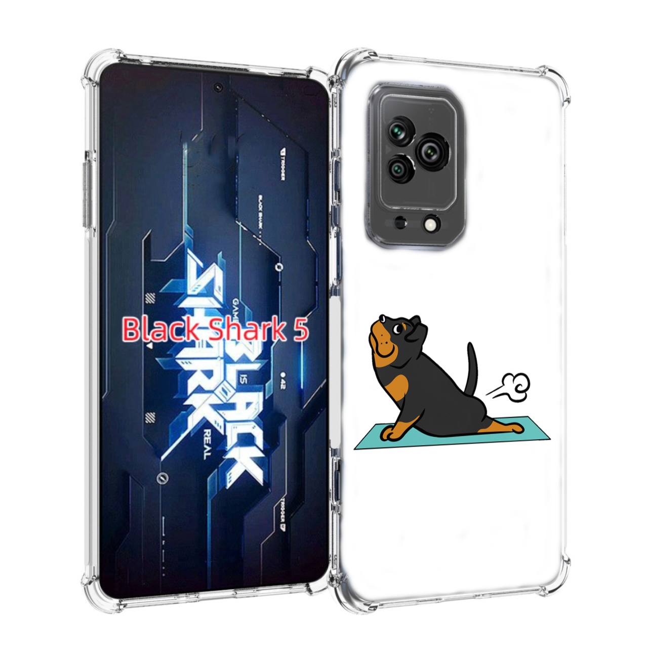 

Чехол MyPads спортивная-собачка для Xiaomi Black Shark 5, Прозрачный, Tocco