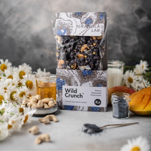 Гранола Granola Lab овсяная манго и маракуйя с голубой матчей 260 г