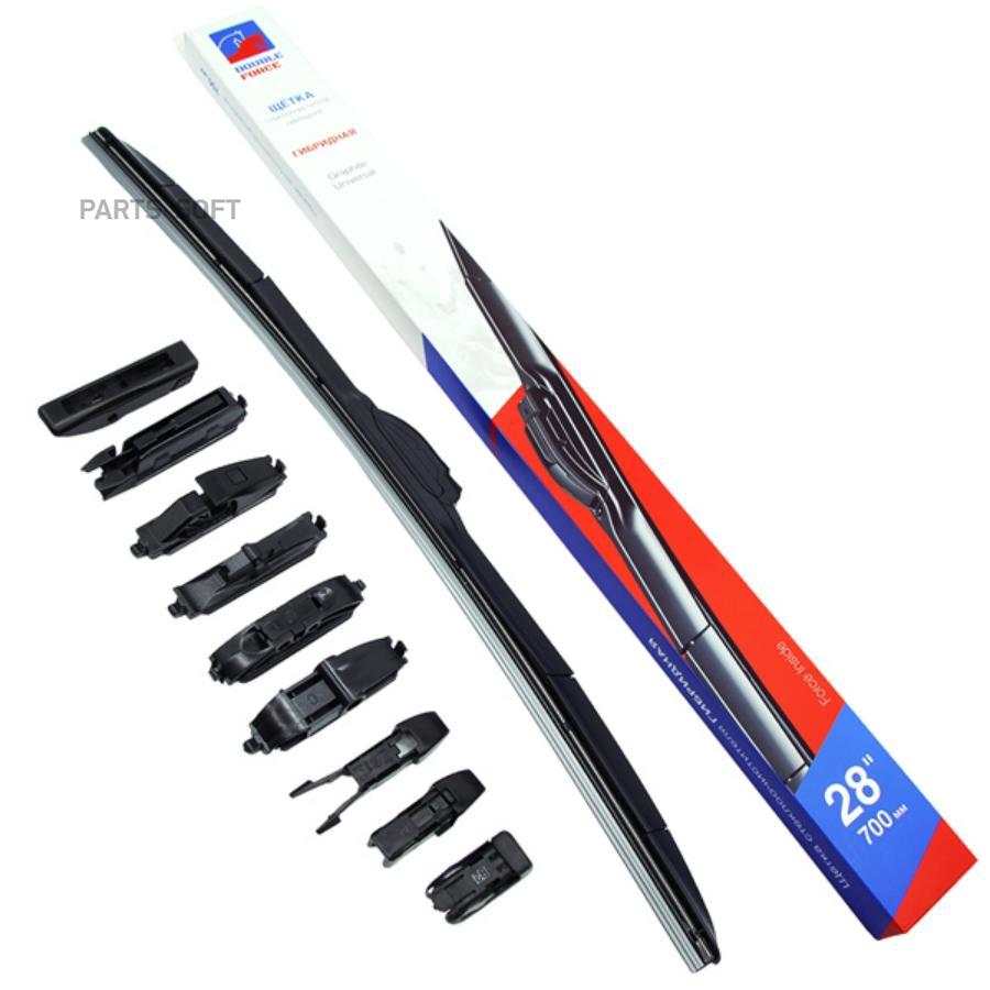 

Щетка Стеклоочистителя Гибридная 700 Мм (28) DOUBLE FORCE арт. DFHY28