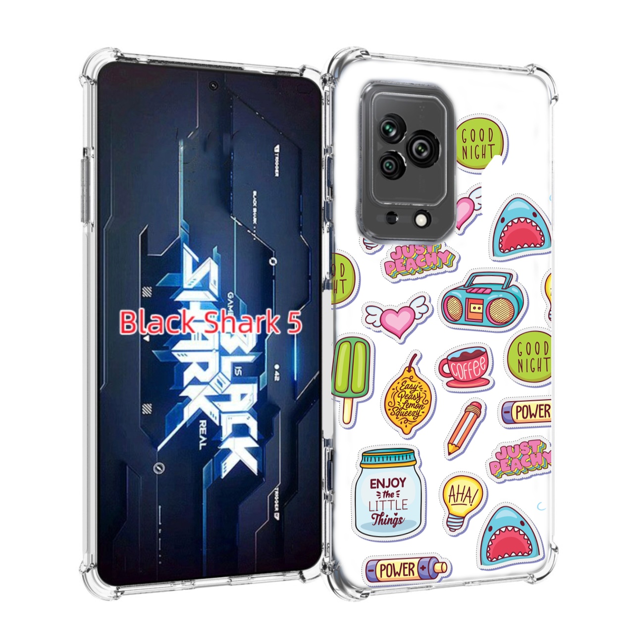 

Чехол MyPads стикер-пак для Xiaomi Black Shark 5, Прозрачный, Tocco