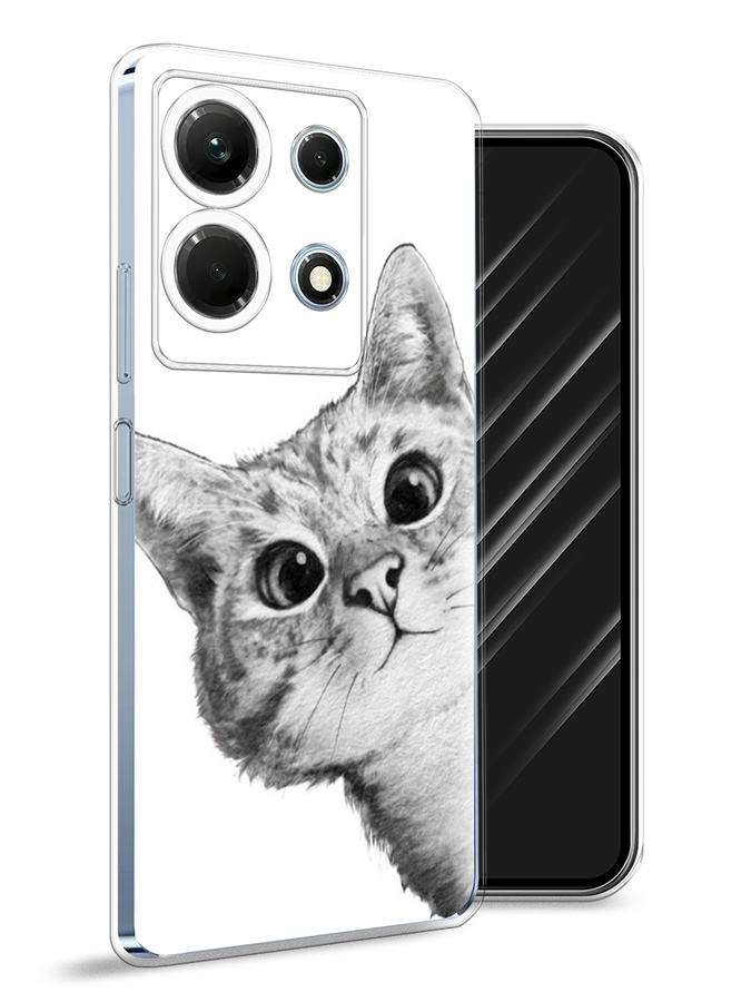 

Чехол Awog на Infinix Note 30 4G "Кот рисунок черно-белый", Черный, 3104650-1