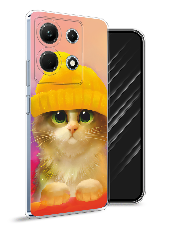 

Чехол Awog на Infinix Note 30 4G "Котенок в желтой шапке", Желтый, 3104650-2
