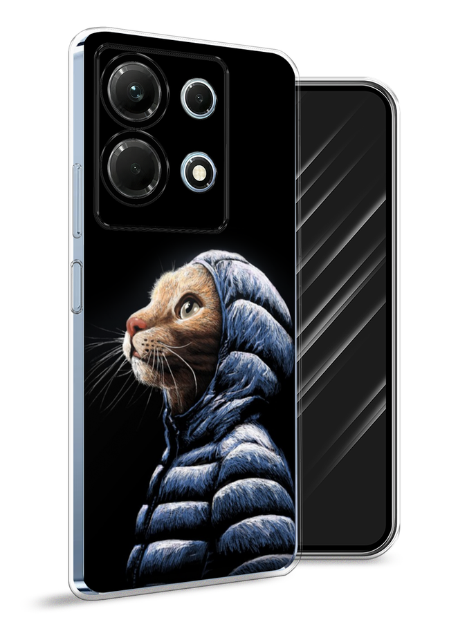 

Чехол Awog на Infinix Note 30 4G "Кот в капюшоне", Черный;бежевый;синий, 3104650-2