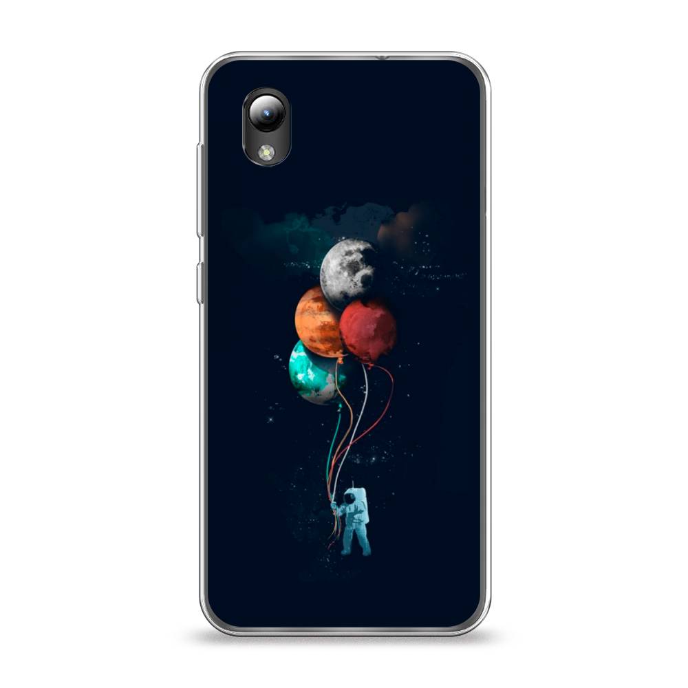 

Чехол на ZTE Blade A3 2019/L8/ZTE Blade A31 lite "Космонавт с шариками", Разноцветный, 132950-4