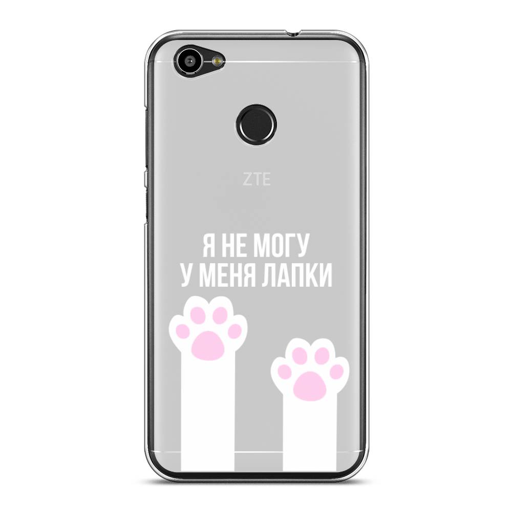 

Чехол на ZTE Blade A6 "У меня лапки", Белый;розовый, 132350-6