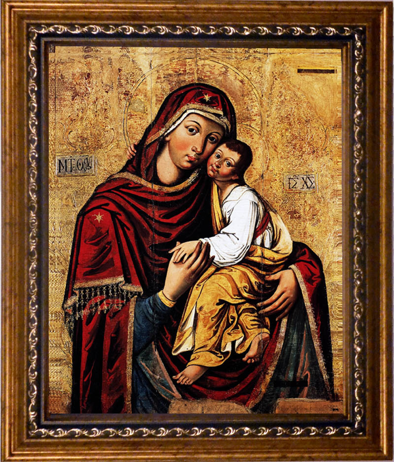 

Лиддская (Самонаписавшаяся) икона Божьей Матери. Икона на холсте.
