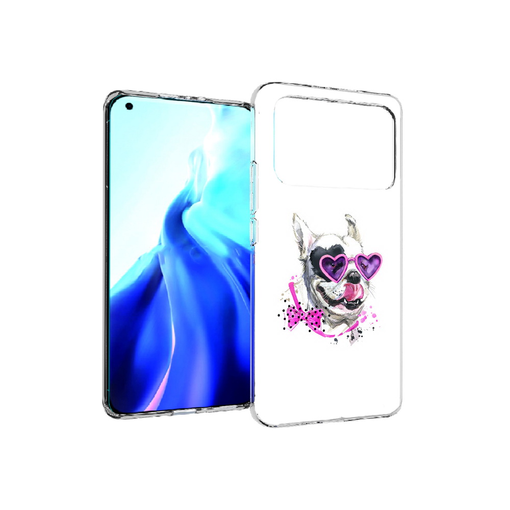 

Чехол MyPads Tocco для Xiaomi Mi 11 Ultra акварельный пёс (PT160500.261.218), Прозрачный, Tocco