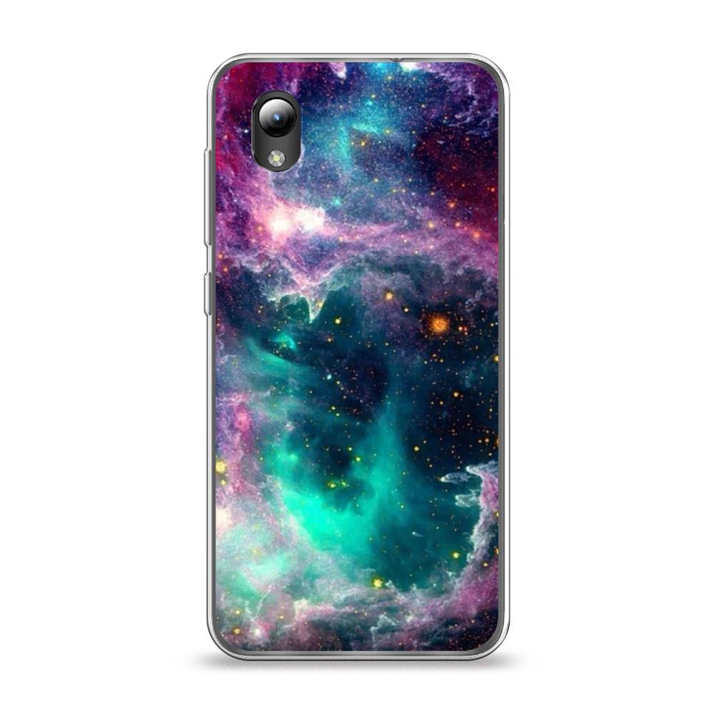 

Чехол на ZTE Blade A3 2019/L8/ZTE Blade A31 lite "Звездные облака", Розовый;бежевый, 132950-2
