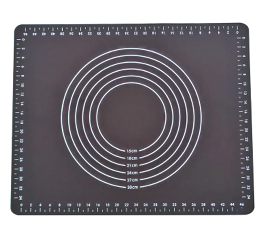 

Коврик силиконовый для раскатки теста и выпечки, 65х45 см, черный, silicon 65x45 black