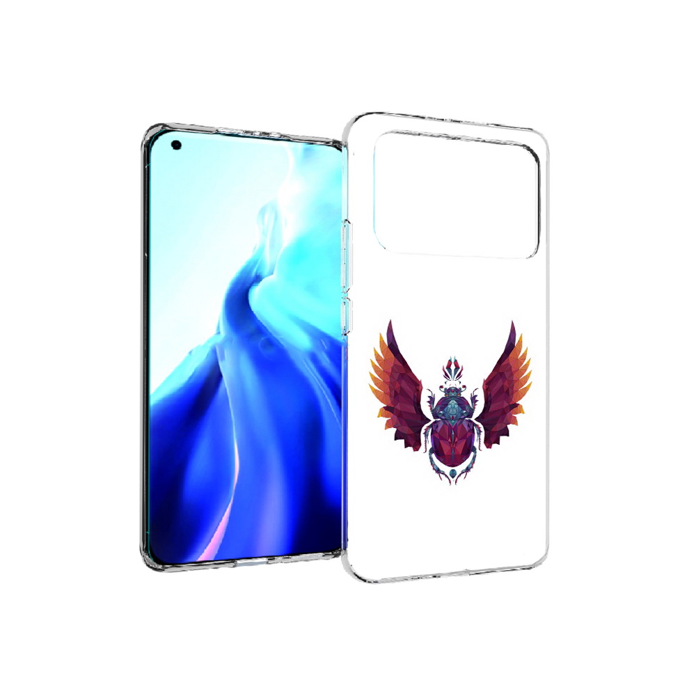 

Чехол MyPads Tocco для Xiaomi Mi 11 Ultra алмазный скоробей (PT160500.261.219), Прозрачный, Tocco