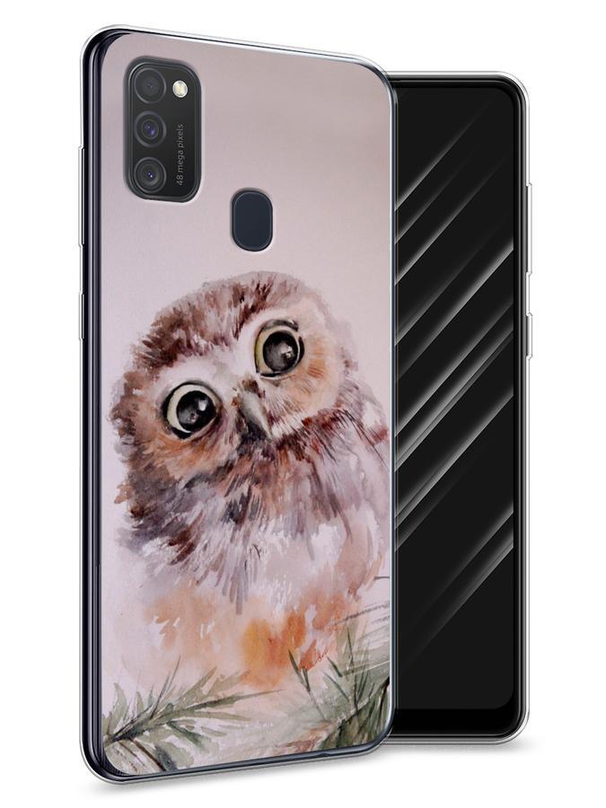 

Чехол Awog на Samsung Galaxy M21 "Сова на розовом", Разноцветный, 29750-1