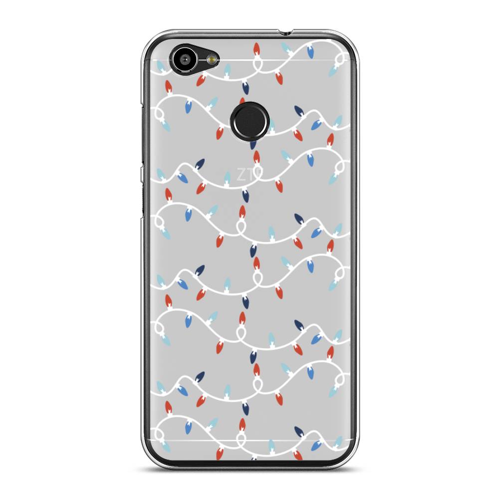 

Чехол на ZTE Blade A6 "Разноцветная гирлянда", Белый;красный;синий, 132350-5