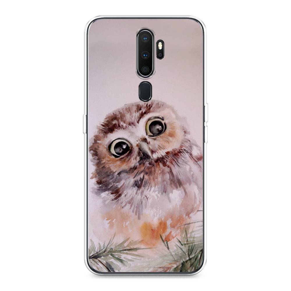 фото Чехол awog "сова на розовом" для oppo a5 (2020)