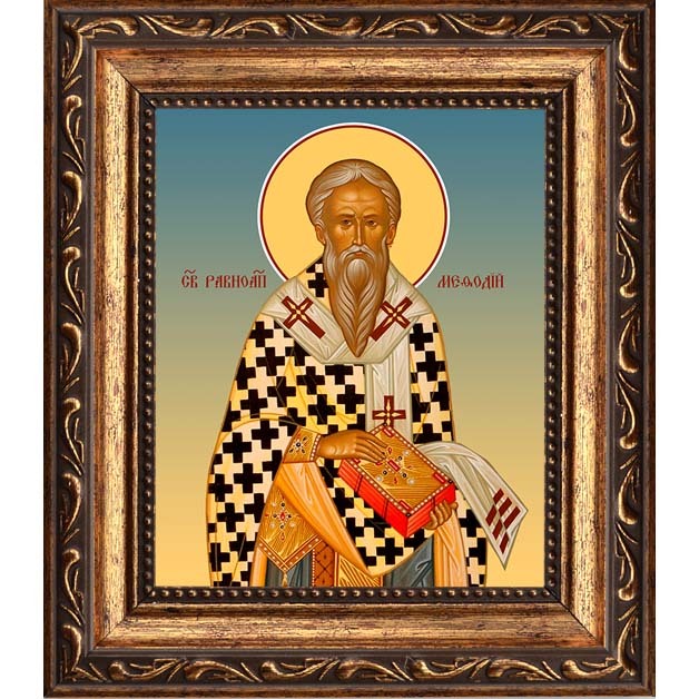

Мефодий равноапостольный, архиепископ Моравский. Икона на холсте.