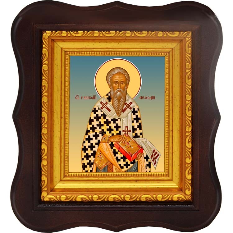 

Мефодий равноапостольный, архиепископ Моравский. Икона на холсте.