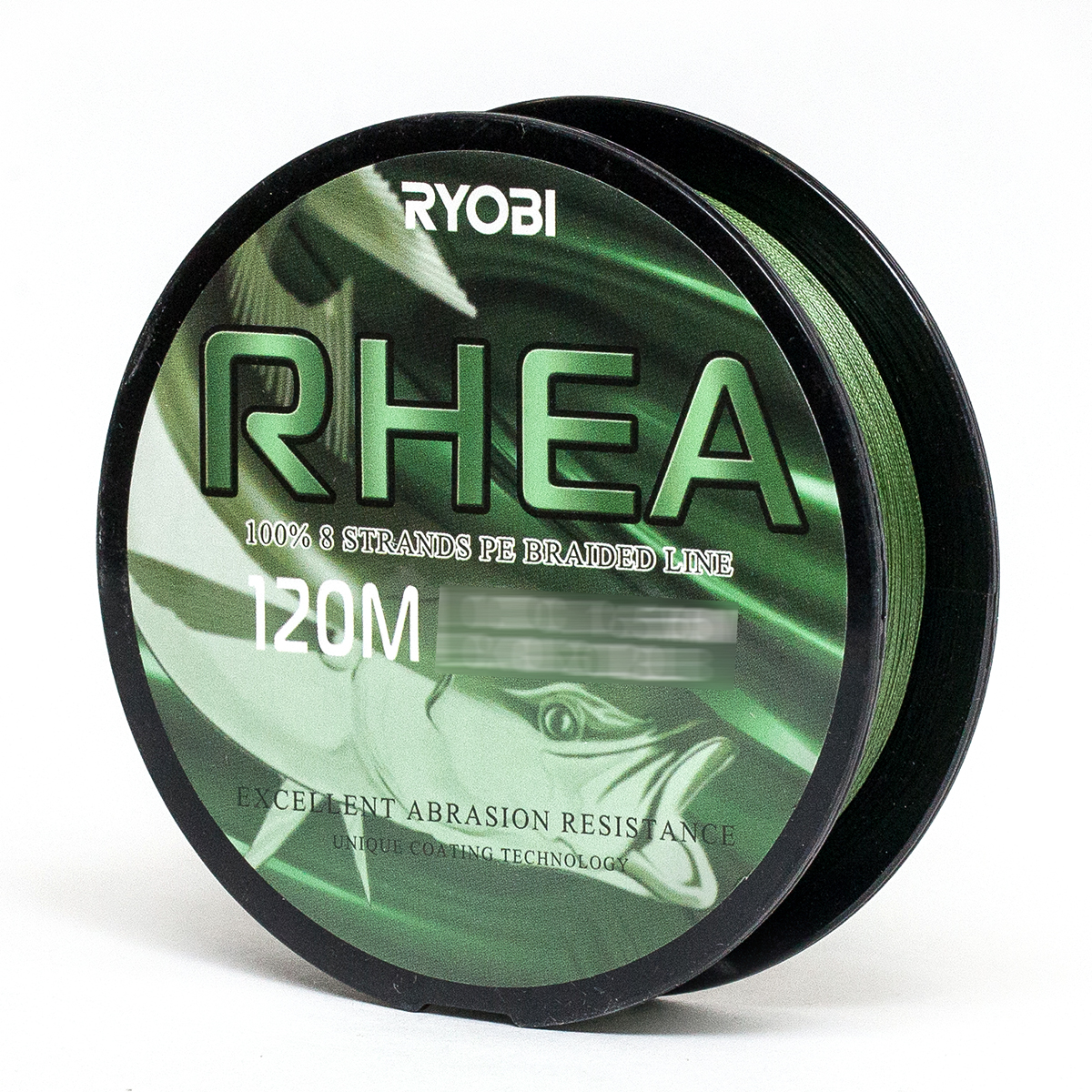 Плетеный шнур Ryobi RHEA темно-зеленый, 120 м, 0.128 мм, 6.0 кг