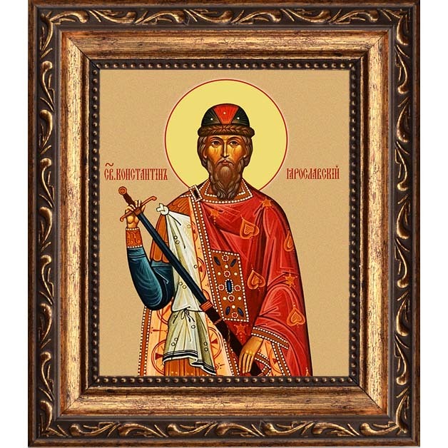 

Константин Ярославский Святой Благоверный князь. Икона на холсте.