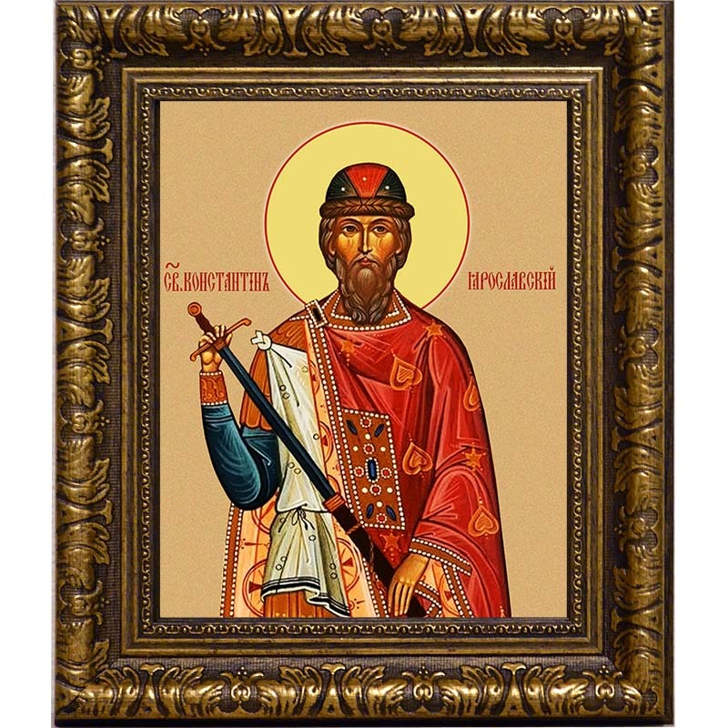 

Константин Ярославский Святой Благоверный князь. Икона на холсте.
