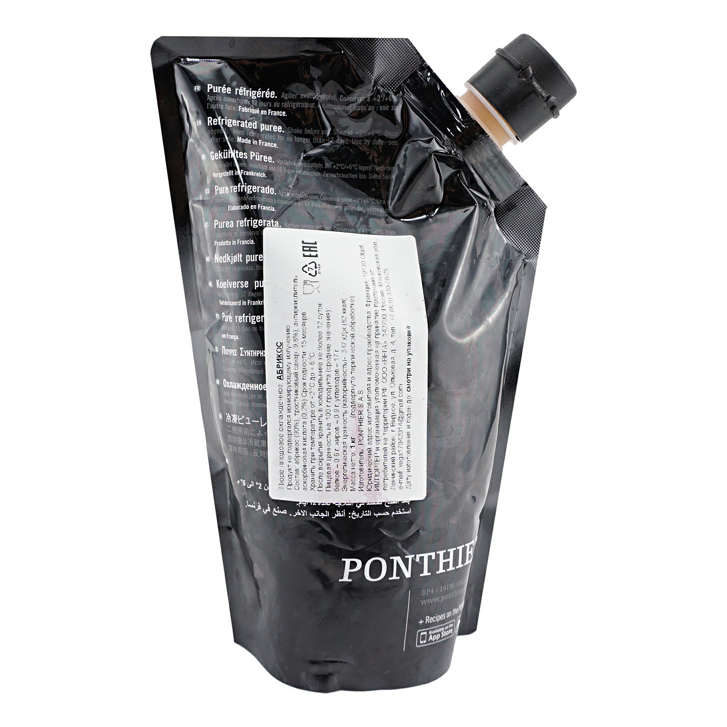 

Пюре Ponthier Абрикос 1 кг
