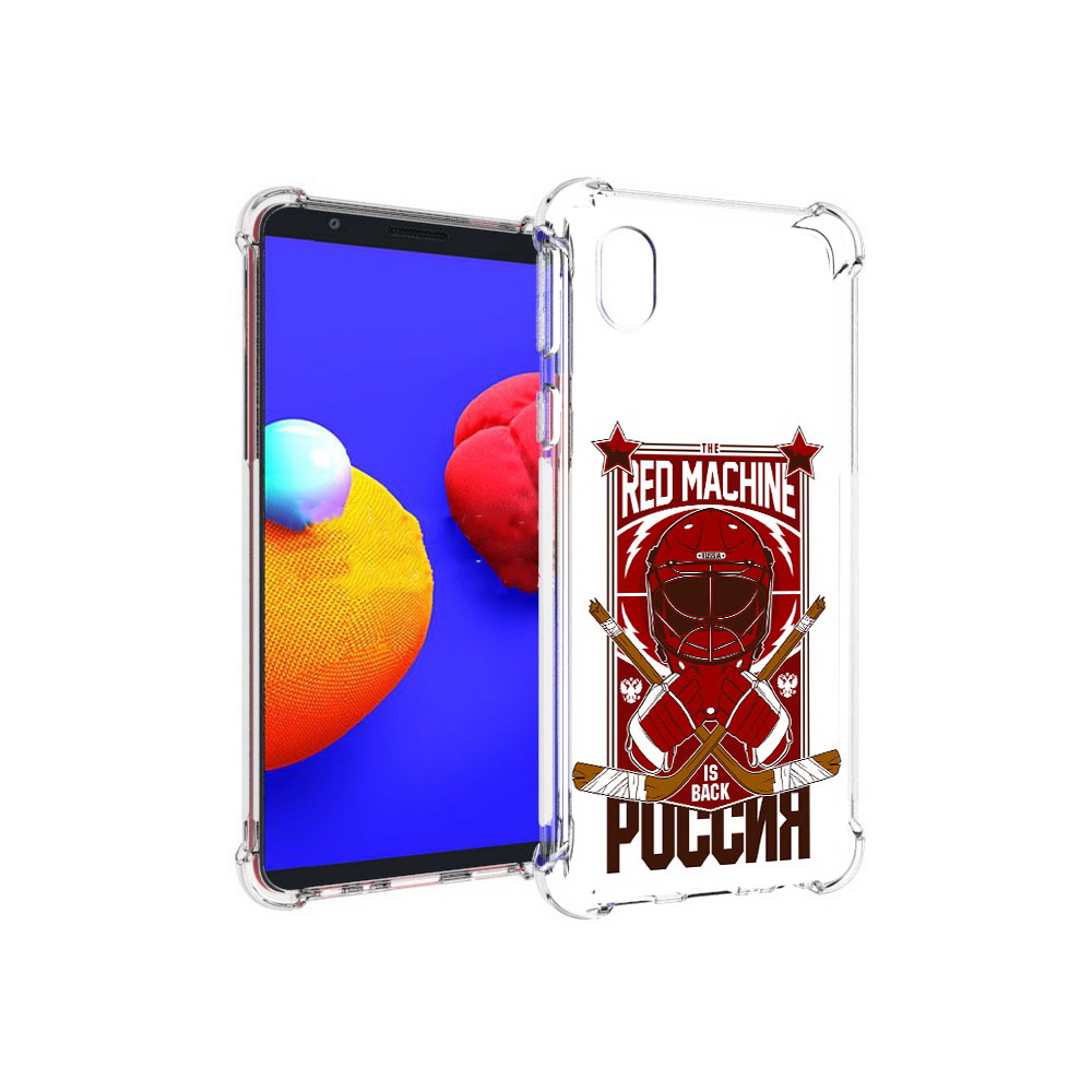 

Чехол MyPads Tocco для Samsung Galaxy A01 Core хоккей россия (PT151825.477.666), Прозрачный, Tocco