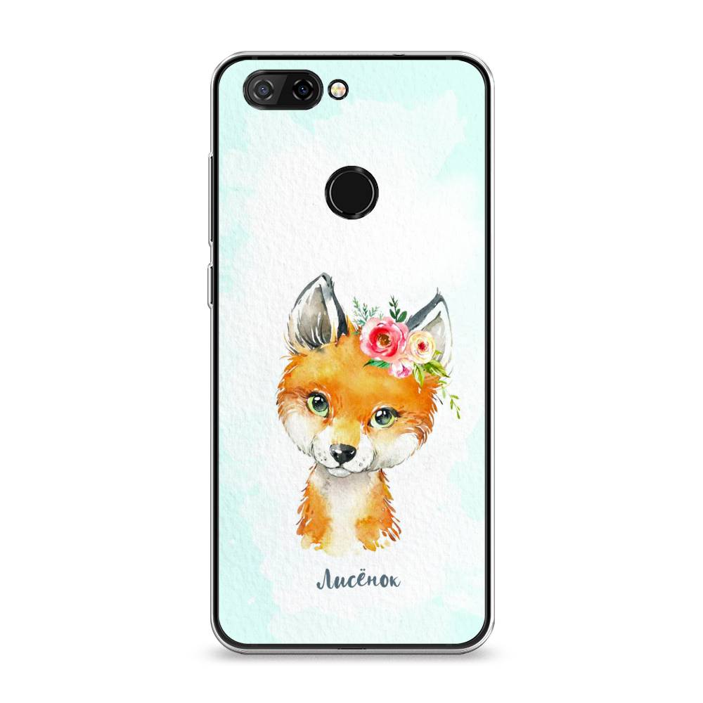 

Чехол на ZTE Blade V9 "Мой лисёнок", Голубой;оранжевый, 132450-1