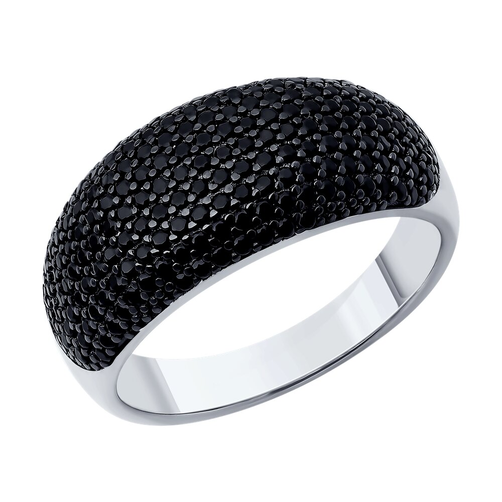 

Кольцо из серебра р.  SOKOLOV 94014099-91, фианит, 94014099-91