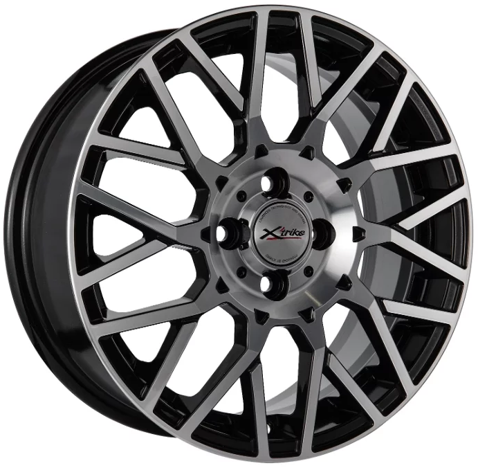 

Колесный диск Xtrike X-132 R15 4*100 ET46 Dia 60.1, литой алмаз черный