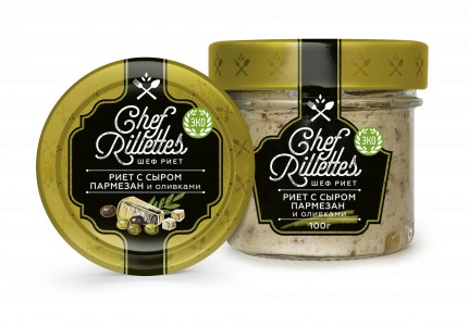 Риет Chef Rillettes с сыром пармезан и оливками 100 г