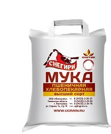 

Мука Снегири Пшеничная высший сорт 10 кг