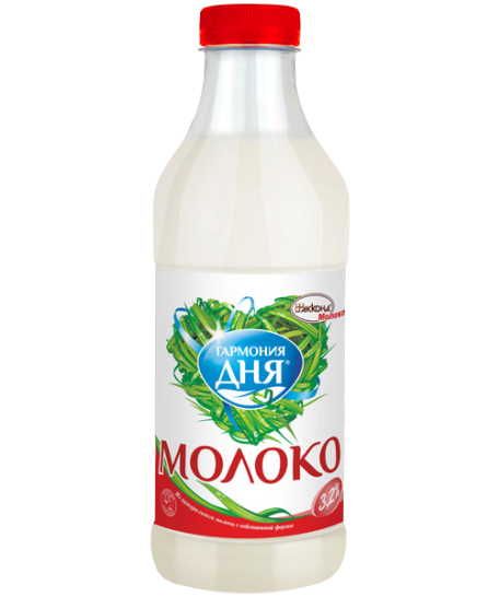 

Молоко 3,2% пастеризованное 900 мл Гармония дня