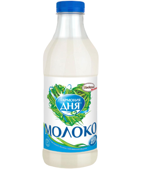 

Молоко 2,5% пастеризованное 900 мл Гармония дня