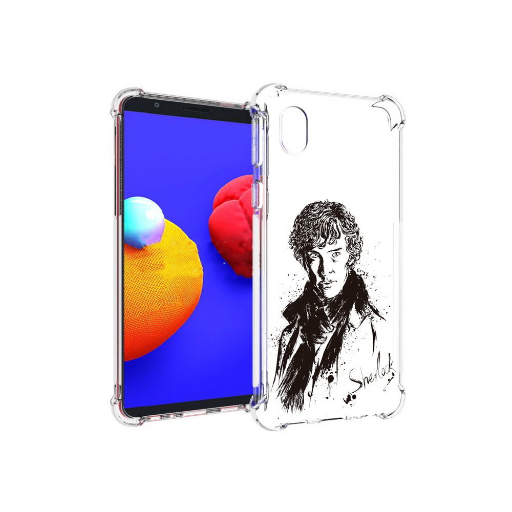 

Чехол MyPads Tocco для Samsung Galaxy A01 Core шерлок холмс портрет (PT151825.477.698), Прозрачный, Tocco
