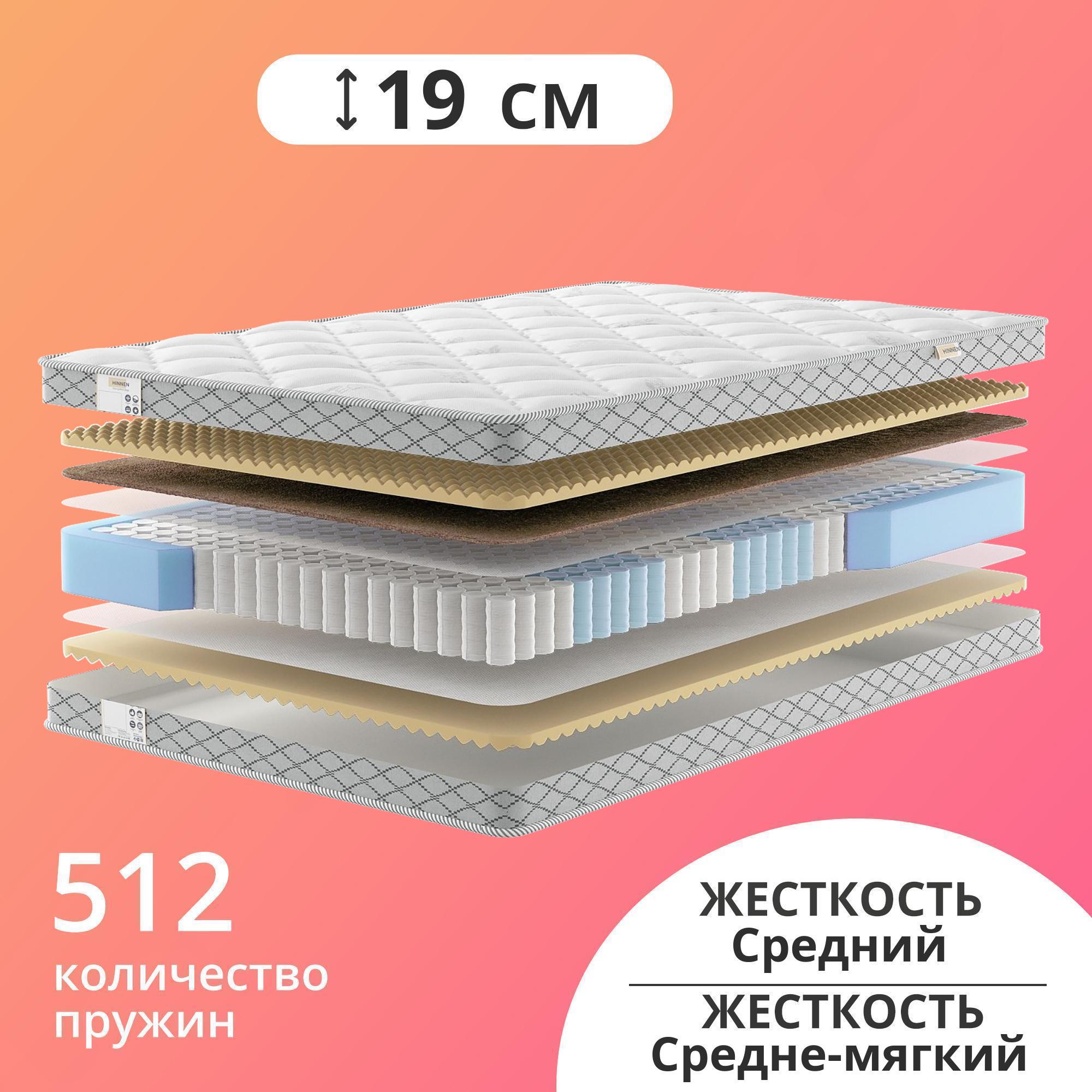 

Матрас Hinnen Status Comfort 80х200, Белый, Status Comfort